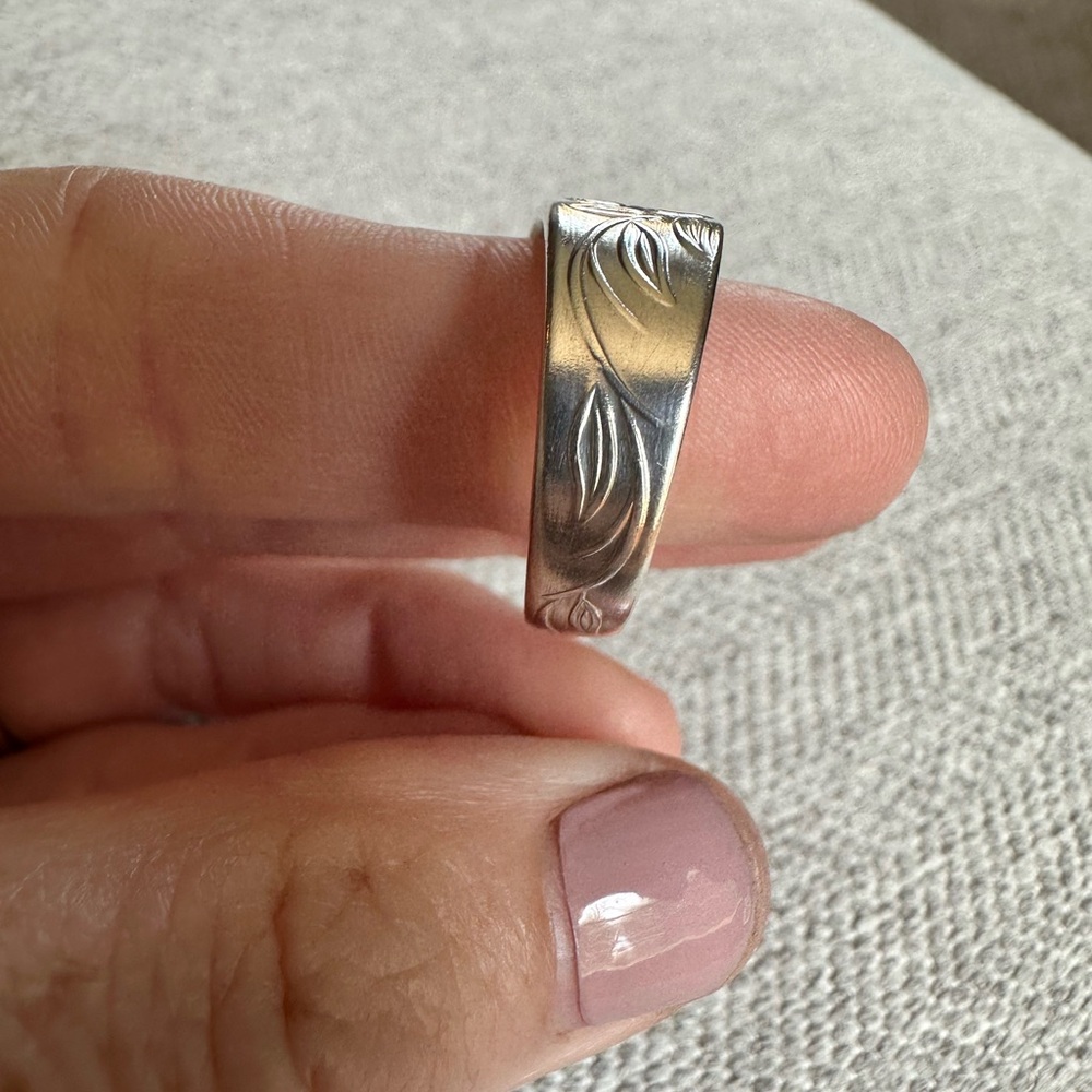 Silver Plated Spoon Ring - Picture 8 of 14